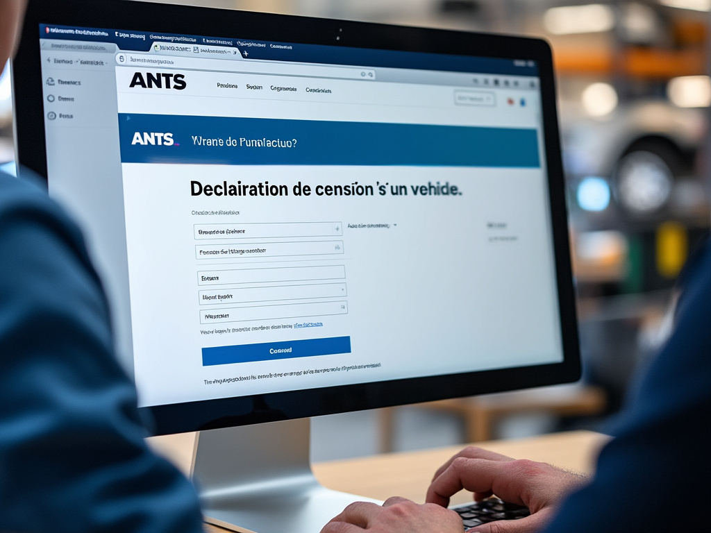 Portail ANTS pour déclarer la vente d’une voiture