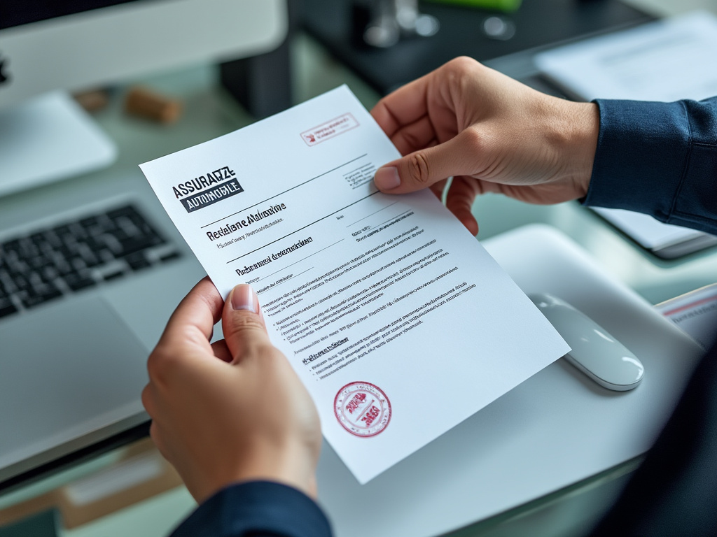 Lettre de résiliation d'assurance auto envoyée en recommandé