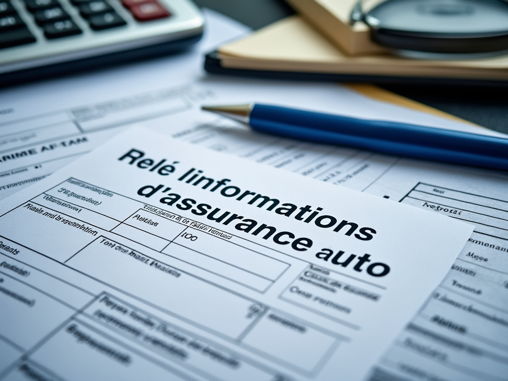Relevé d'informations d'assurance automobile