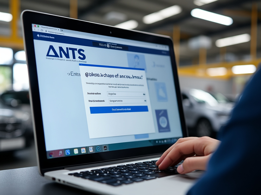 Interface du site ANTS pour changement d'adresse