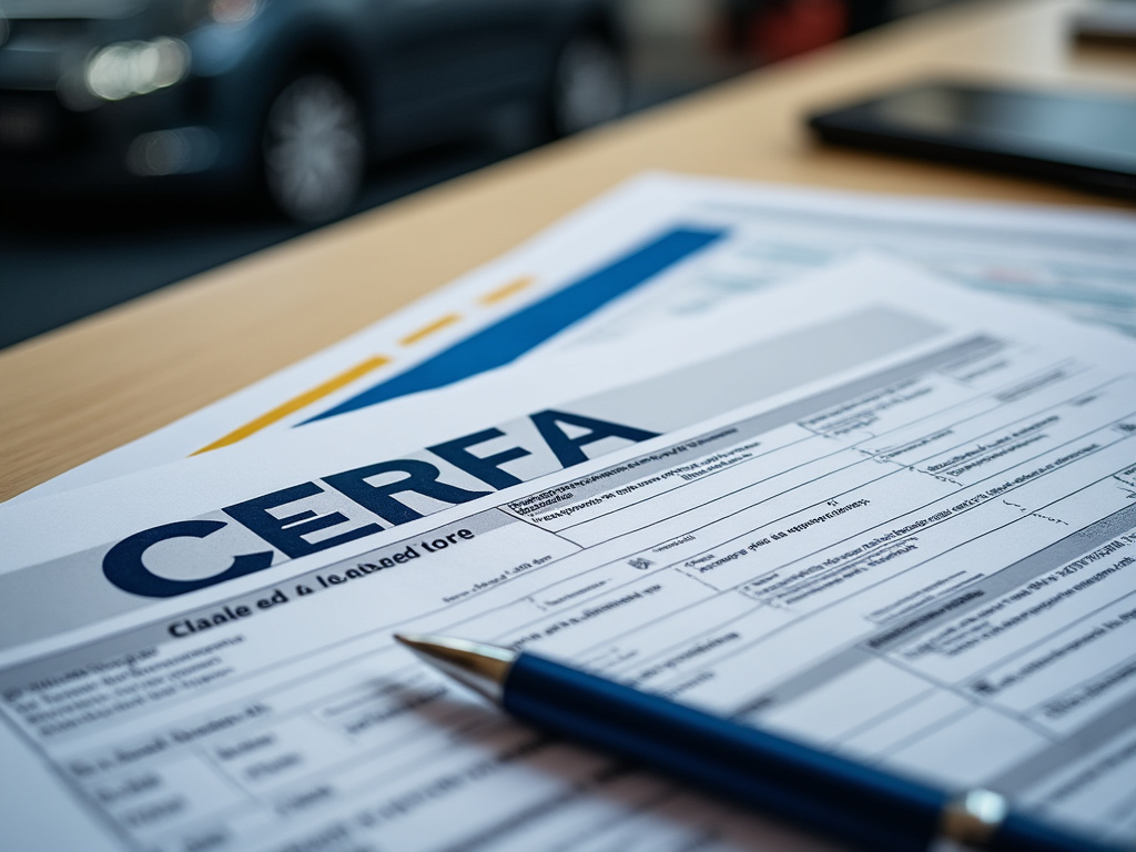 Formulaire CERFA certificat de cession d'un véhicule
