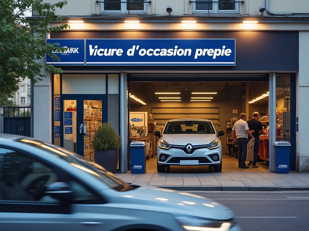 Voiture d'occasion en vente dans un garage français