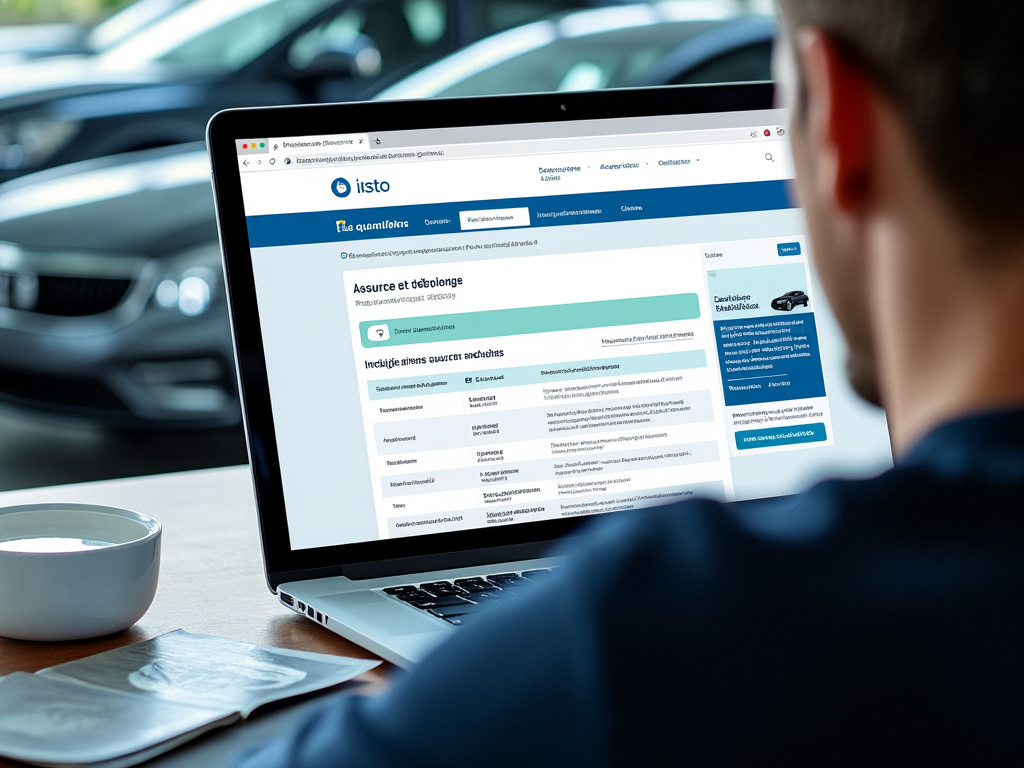 Offre assurance auto La Banque Postale à l'écran