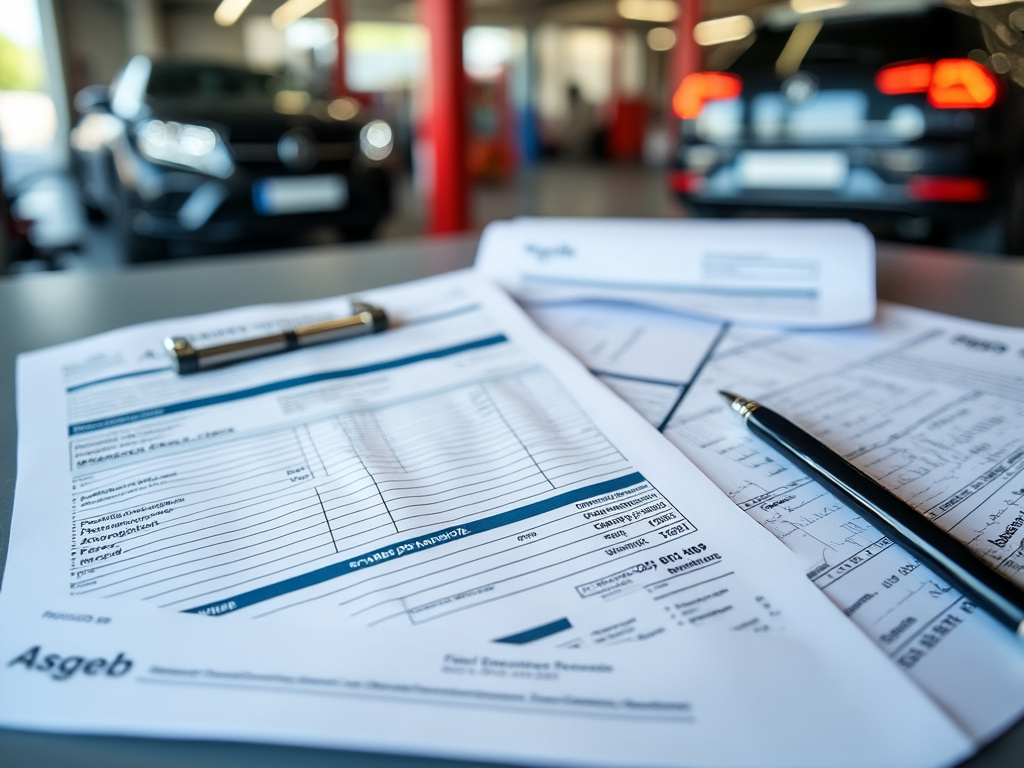 Carnet d'entretien et factures pour moteur essence