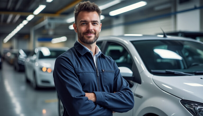 Véhicule prêt pour le premier contrôle technique dans un centre agréé