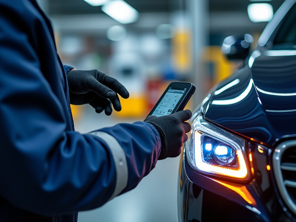Inspection des équipements lumineux lors du contrôle technique