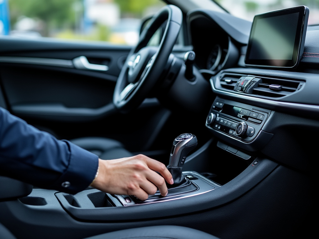 Levier de vitesse d'une voiture automatique