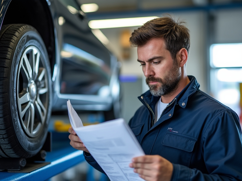 Vérification du carnet d'entretien pour achat voiture d'occasion