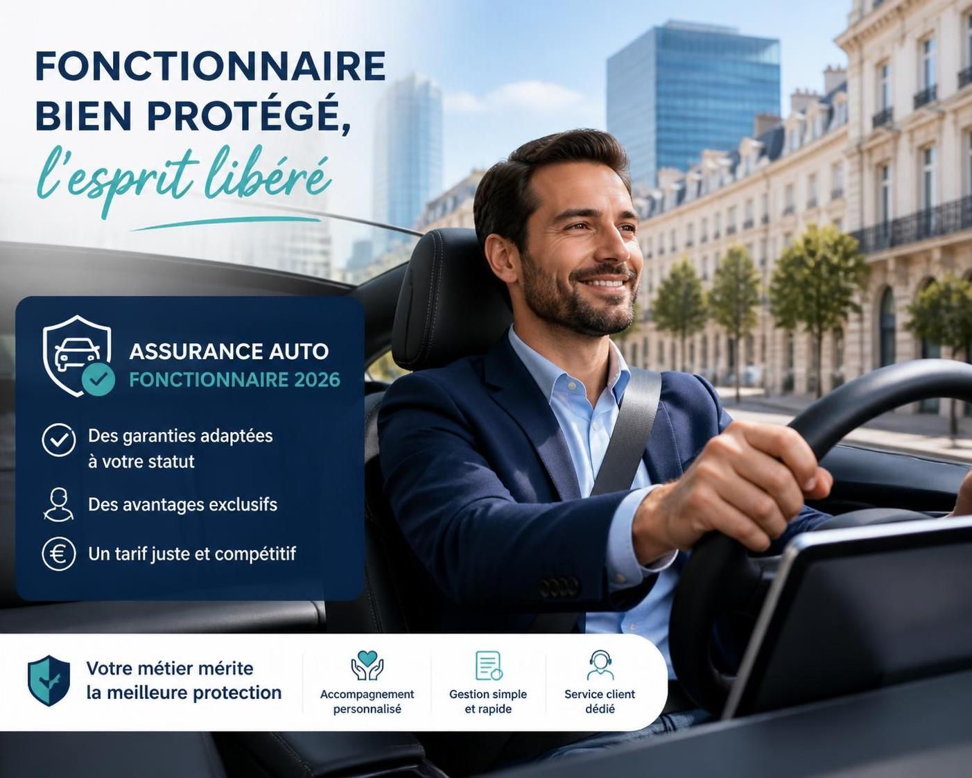 découvrez les garanties et avantages spécifiques des assurances auto pour les fonctionnaires en 2026. profitez de couvertures adaptées et de tarifs préférentiels pour sécuriser votre véhicule en toute sérénité.