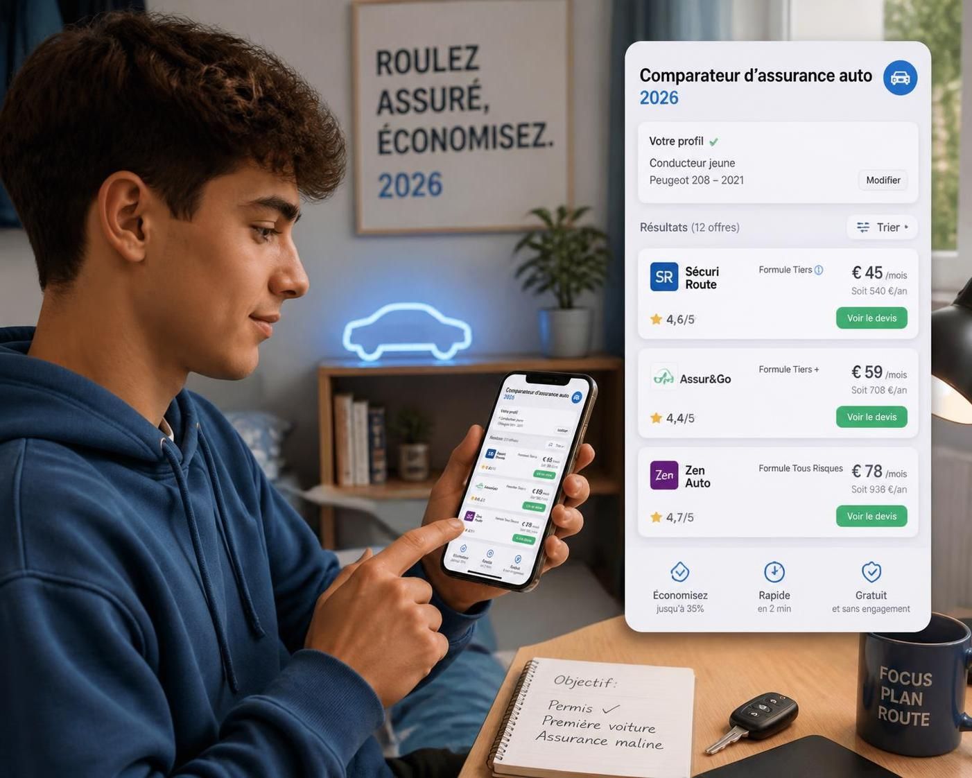 découvrez nos conseils essentiels pour choisir la meilleure assurance jeune conducteur en 2026 et bien démarrer sur la route en toute sérénité.