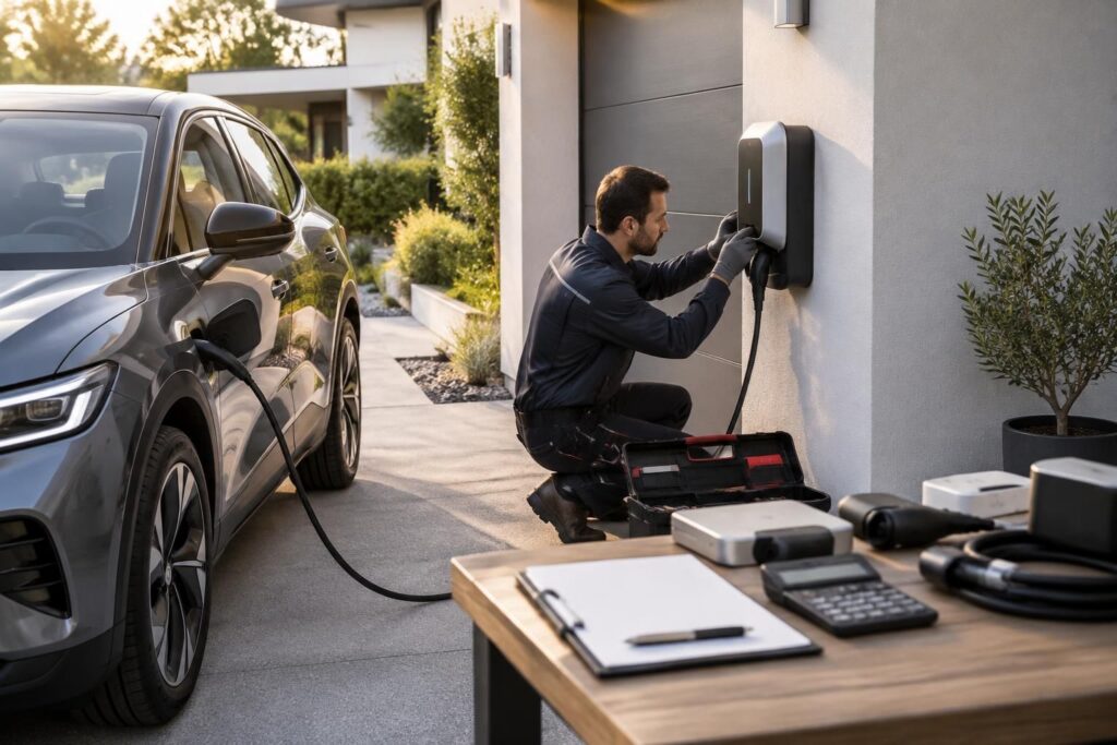 découvrez les critères pour choisir une borne de recharge électrique, les étapes d’installation et les coûts à prévoir pour recharger votre véhicule chez vous.