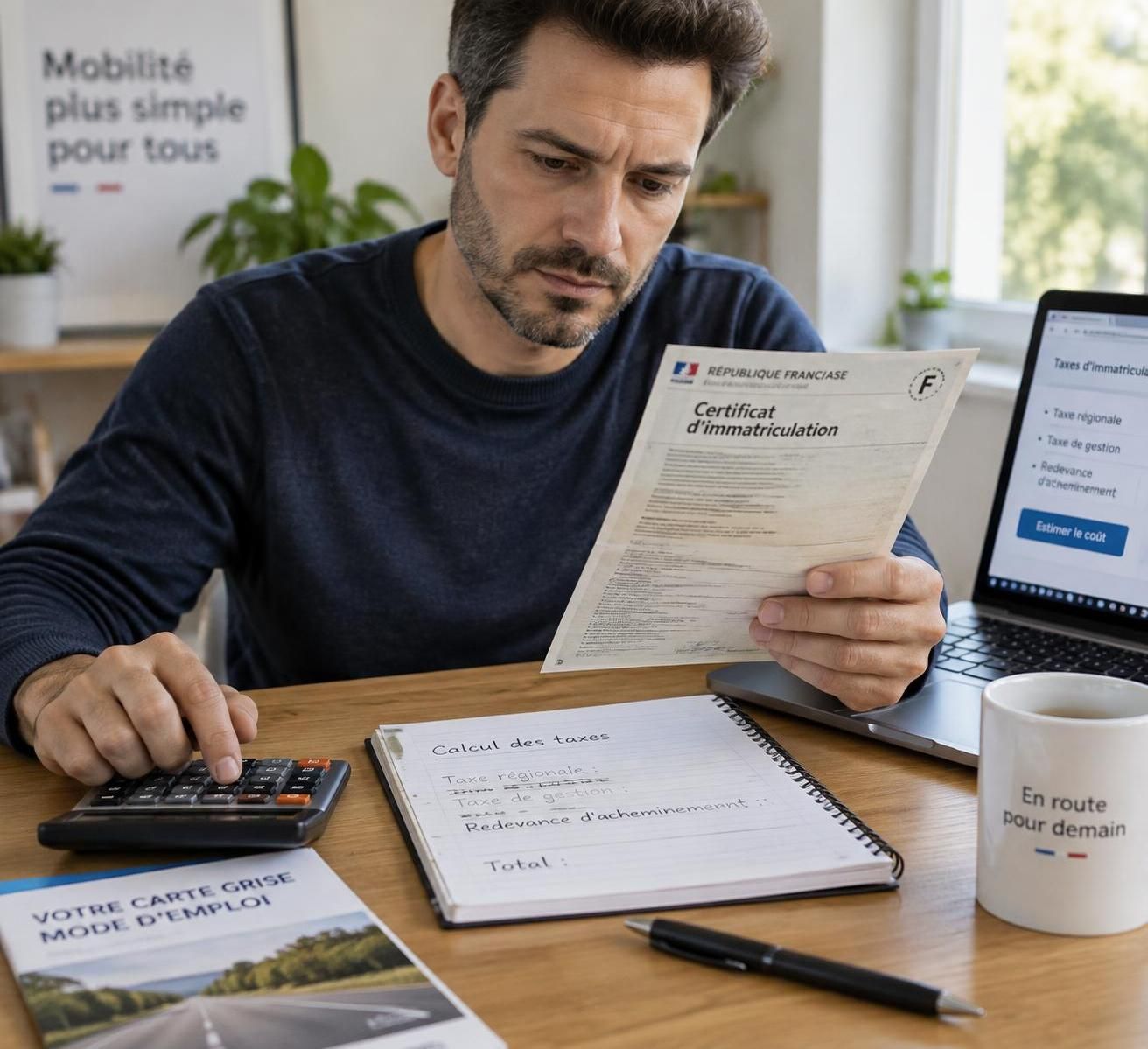 découvrez comment calculer le coût de votre carte grise selon votre région, la puissance fiscale de votre véhicule et les taxes applicables.