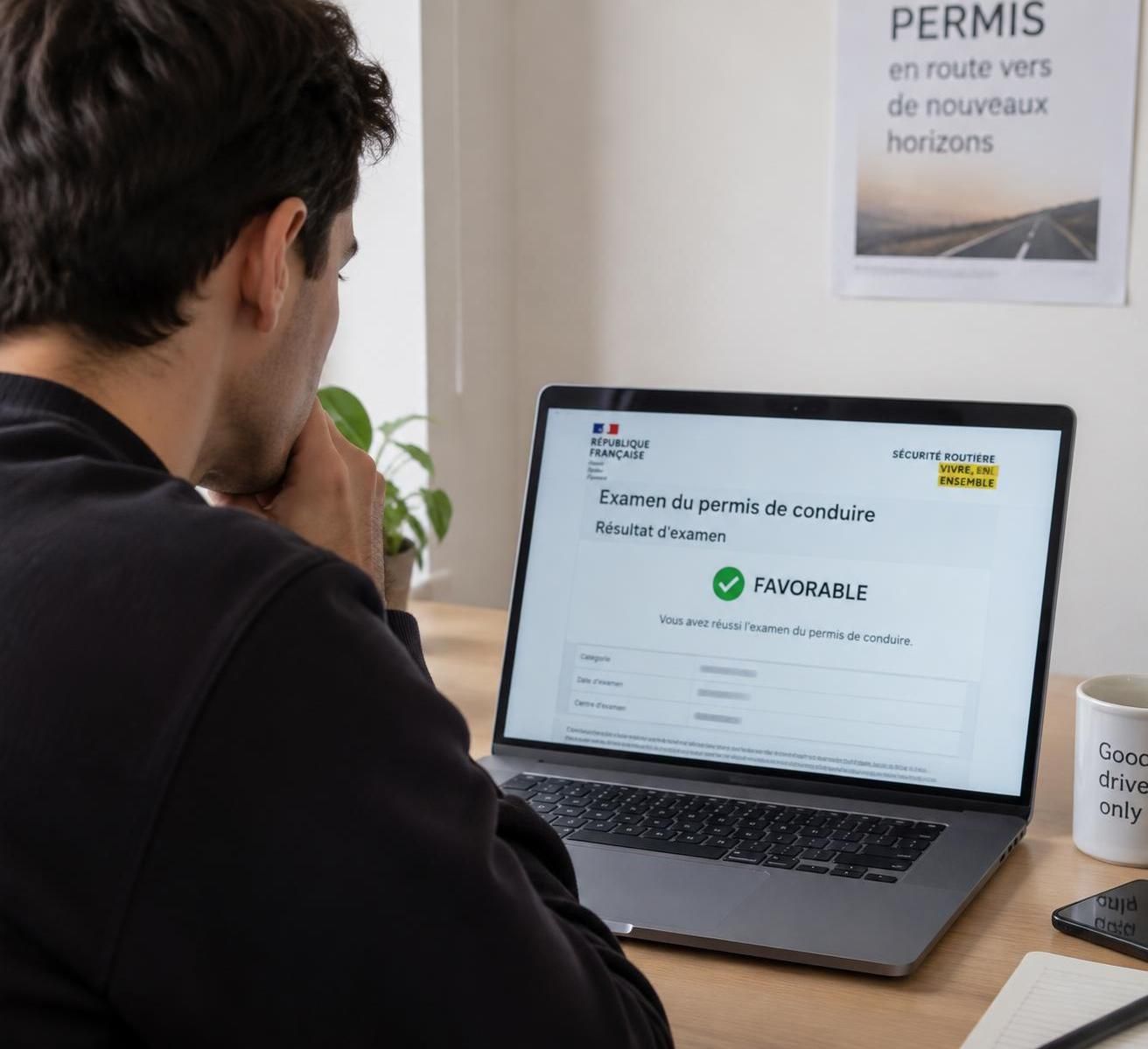 découvrez comment consulter votre résultat au permis de conduire en ligne et comprendre la décision, qu’elle soit favorable ou défavorable.